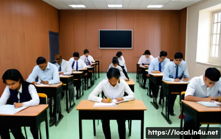 지방공무원 필기시험 모의고사 추천 - A group of diverse individuals, both male and female, in their mid-20s to early 30s, are seated at i...